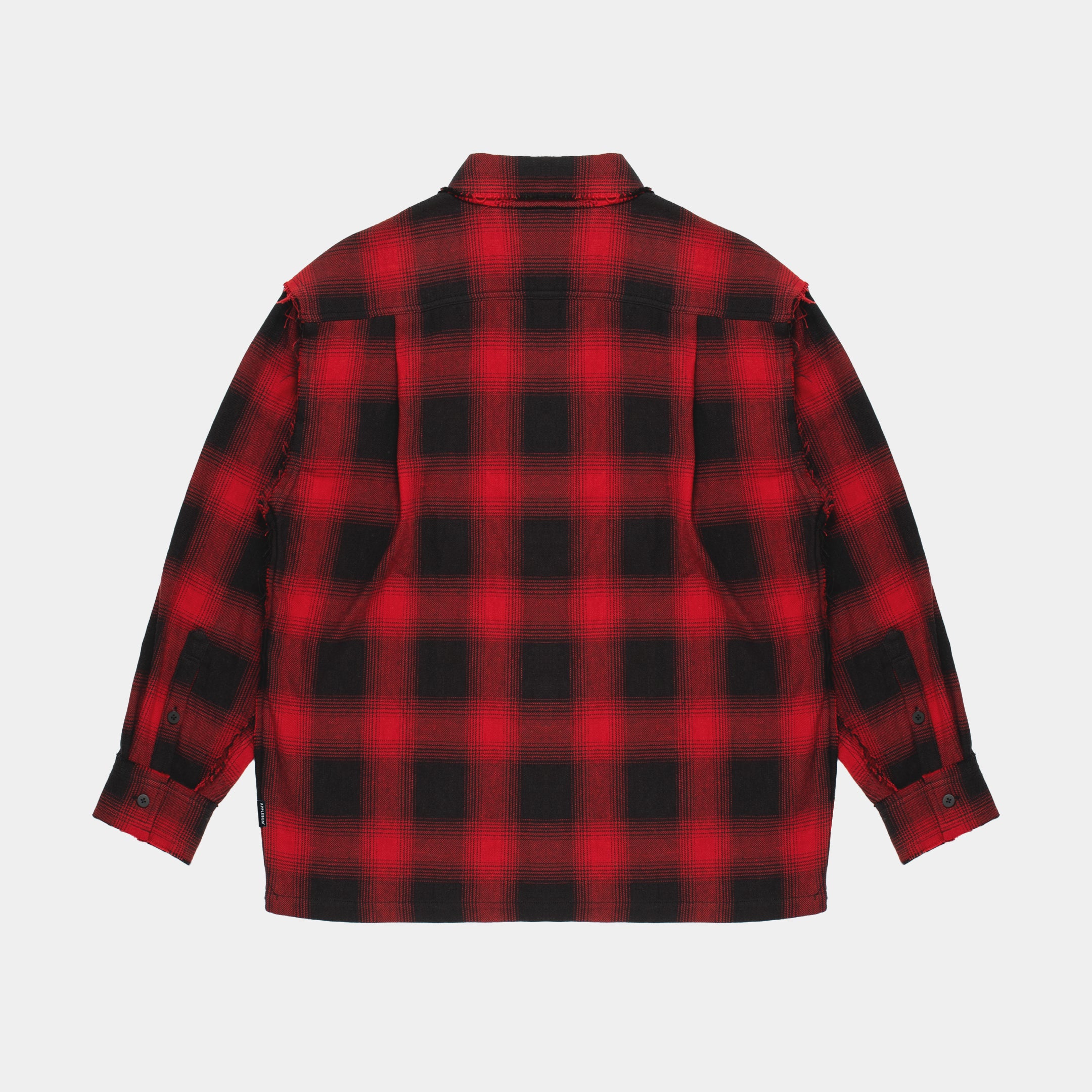 Cut Off Nel Shirt [Red/Black] / 2420203