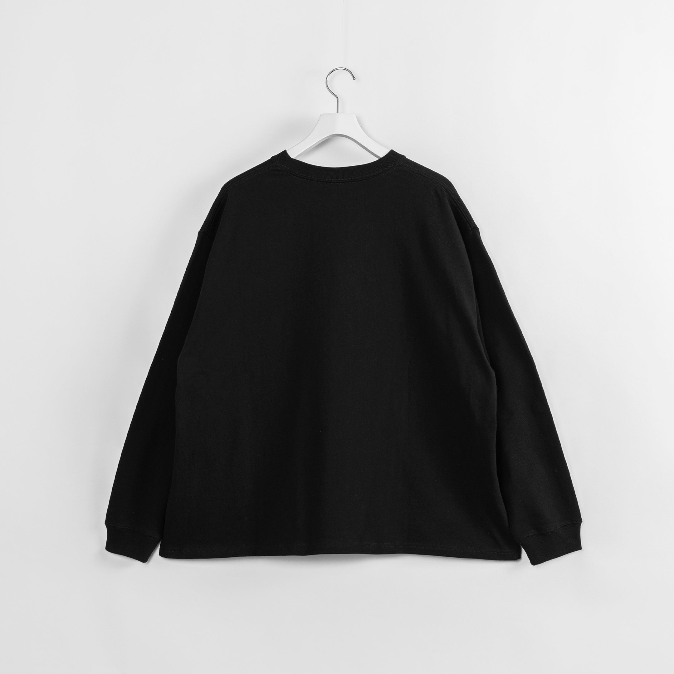 Big Pocket Heavy Weight L/S T-shirt [Black] / 2411103