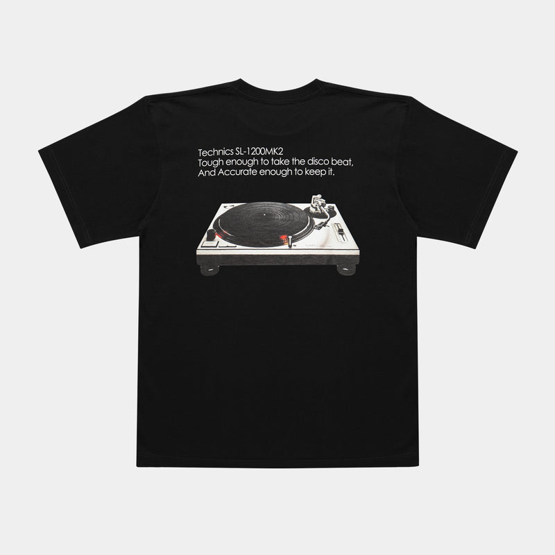 "SL-1200MK2" T-shirt 6.2oz [Black] / TE2411102