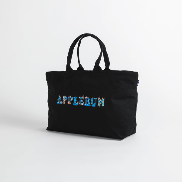 "Blue Flame Logo" Totebag [Black] / 2321010