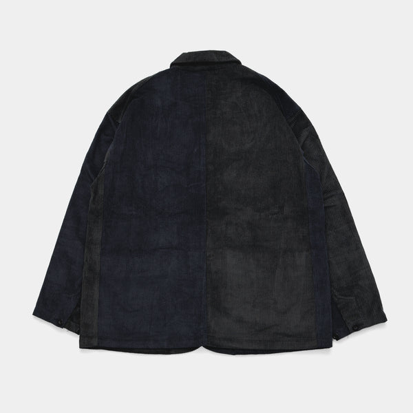 Corduroy Bi-Color Jacket [Black/Navy] / 2420622