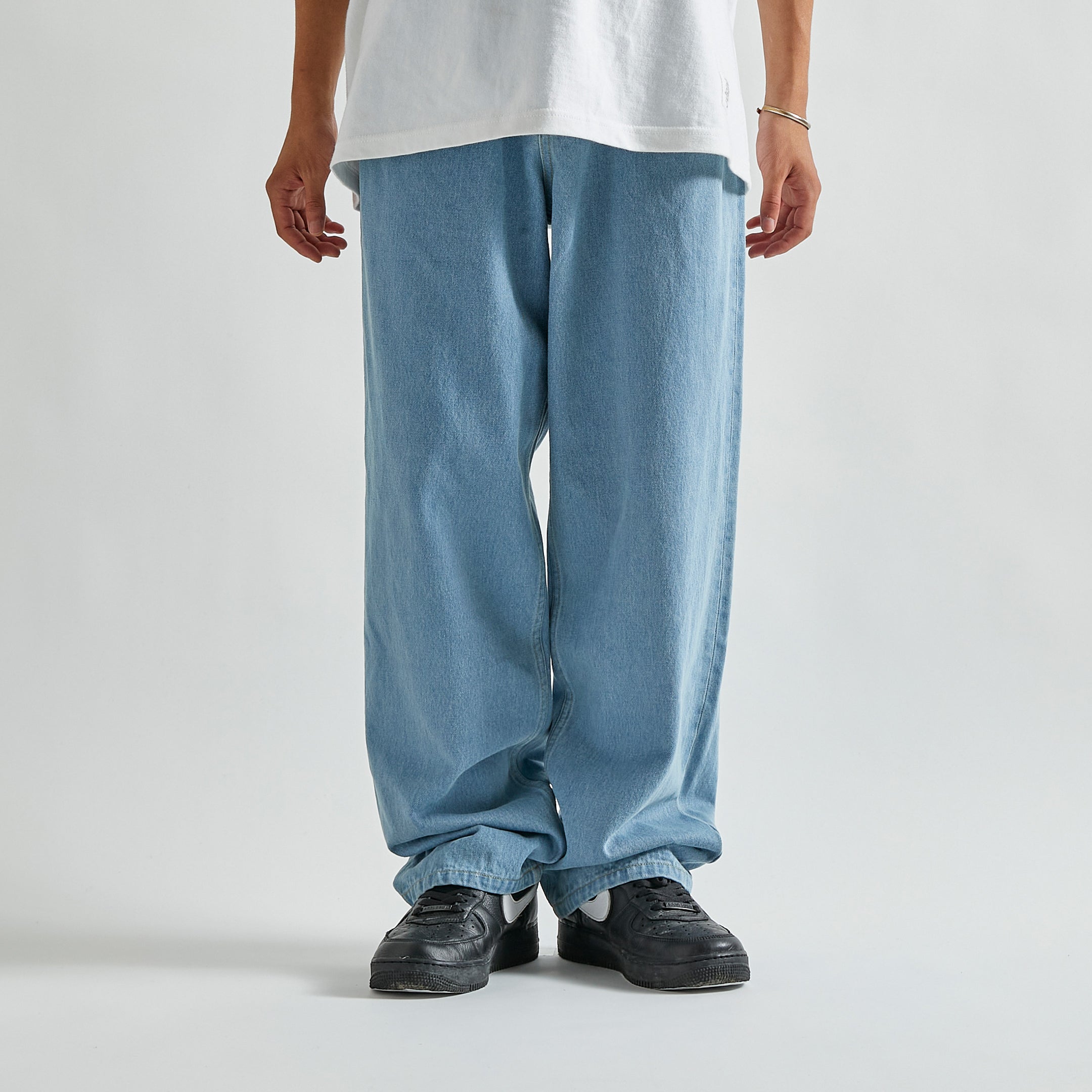 "Maria" Straight Denim Pants (Ice) / 2220814