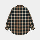 Ombre Check L/S Aloha Shirt [Green/Brown] / 2420204