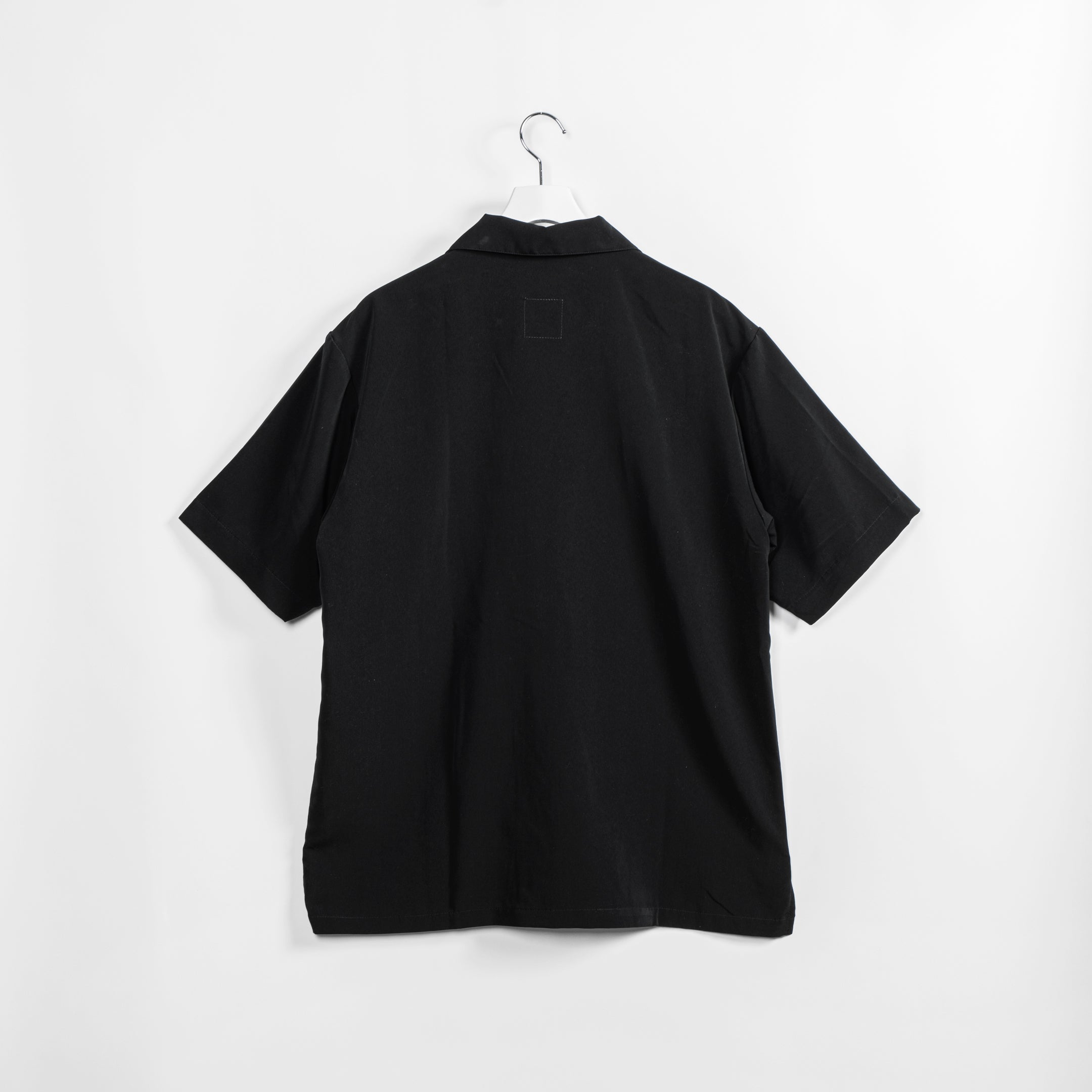 Silky Open Collar Shirt [Black] / 2410210