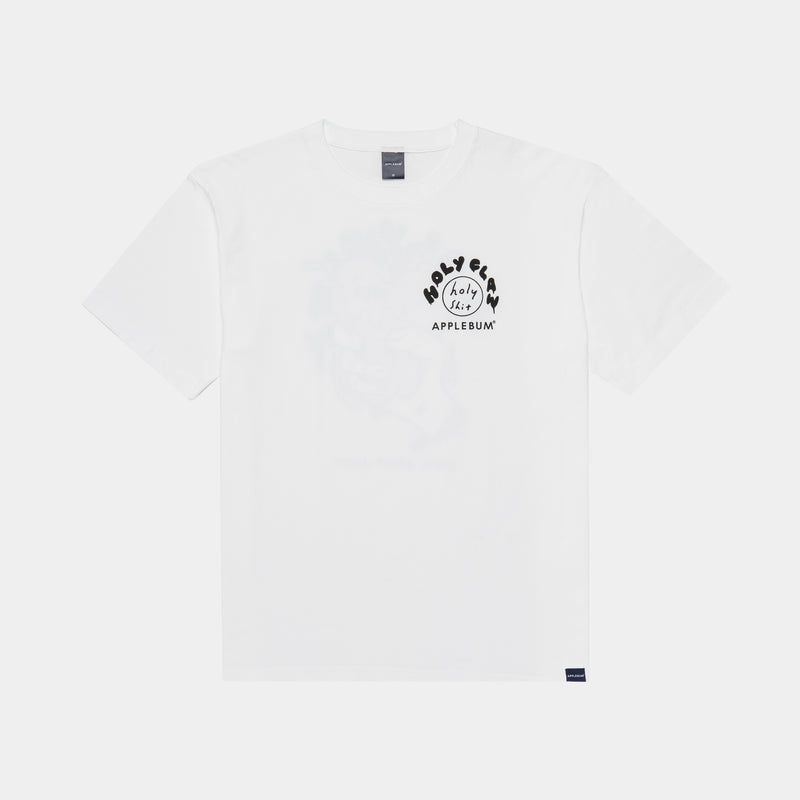 "HOLY CLOW" T-shirt 6.2oz [White] / HS2411101