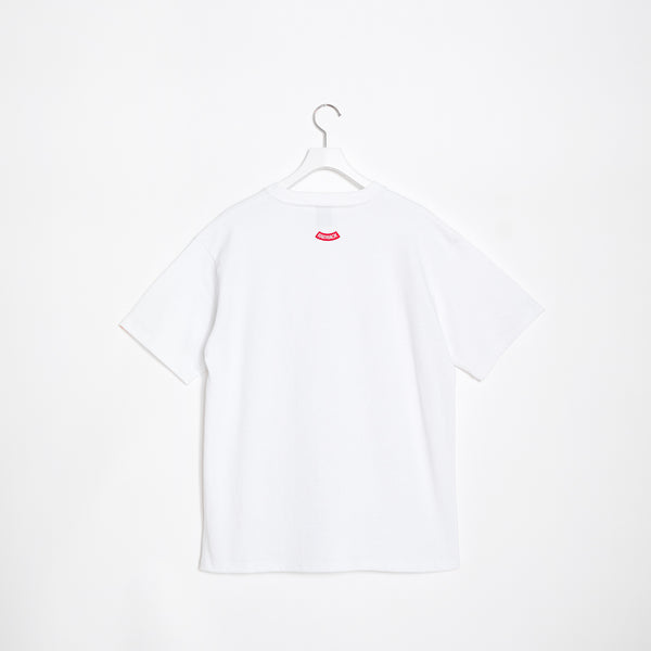 【Collaboration】 "raidback fabric Logo (K.B.A.S.)" T-shirt [White] / GT2311101