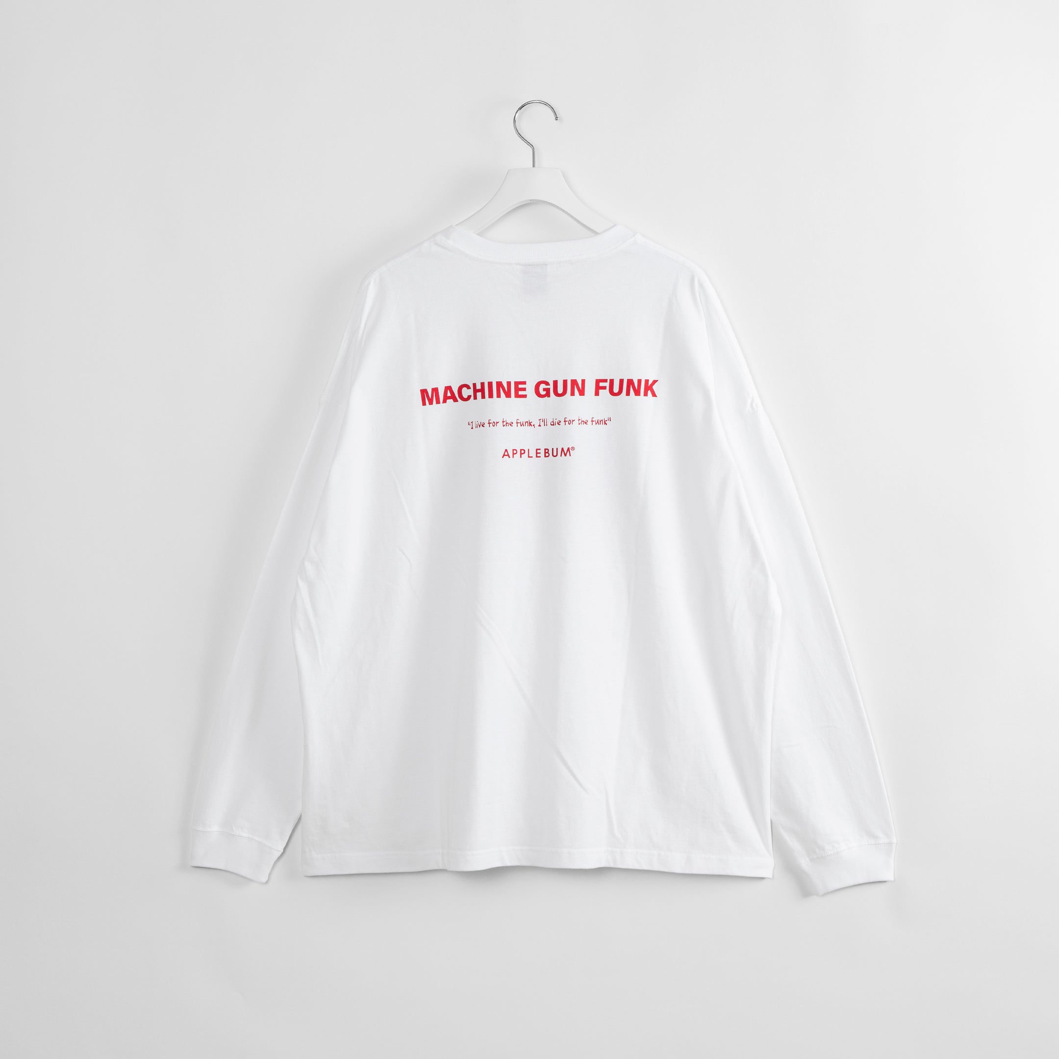 ”Machine Gun Funk” L/S T-shirt [White] / 2411102