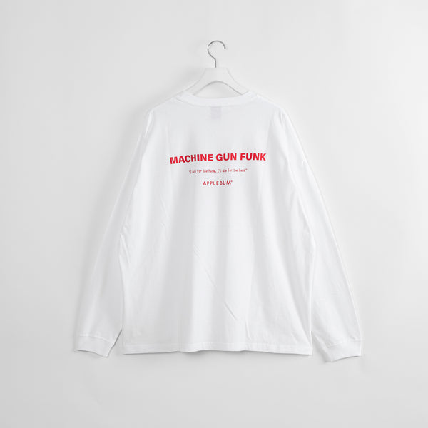 "Machine Gun Funk" L/S T-shirt [White] / 2411102