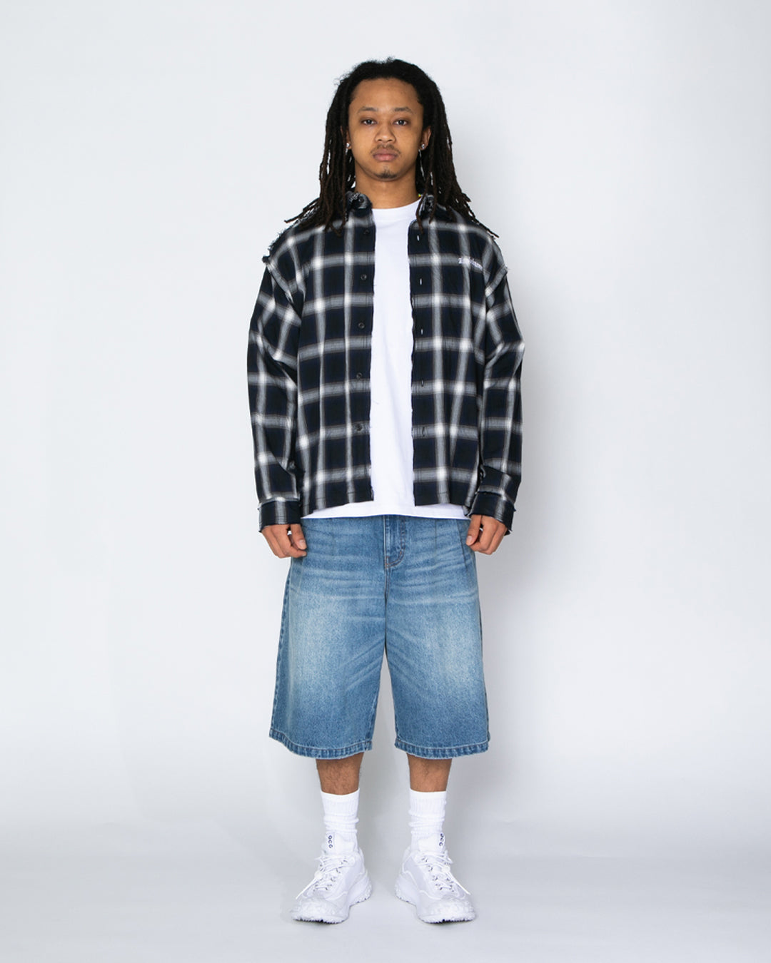 【3月販売予定】Cut Off Ombre Check Shirt / 2610202