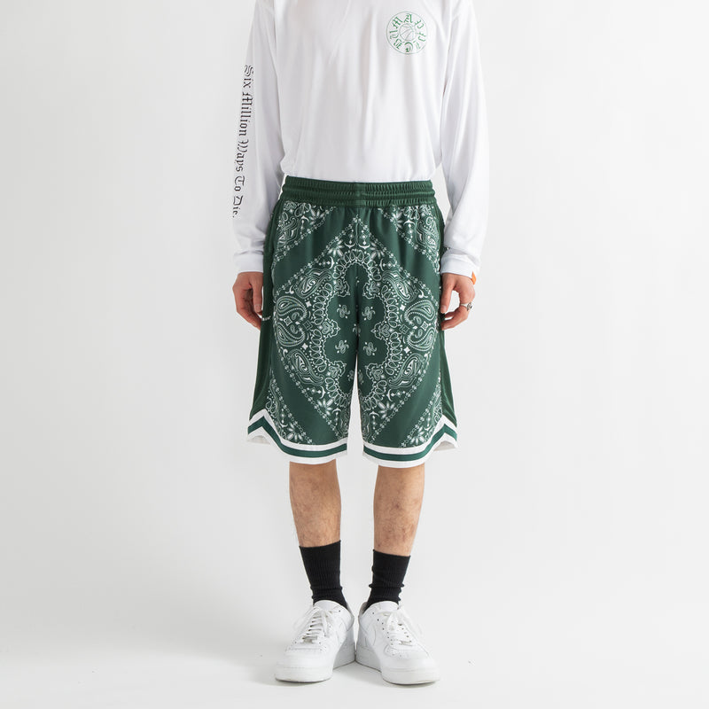 Bandana Basketball Shorts [Green] / 2310808