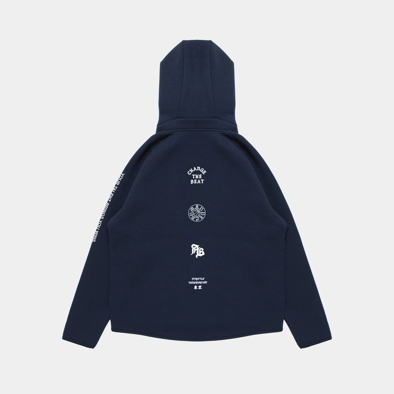 Double Knit Zip Up Parka [Navy] / EA2420103