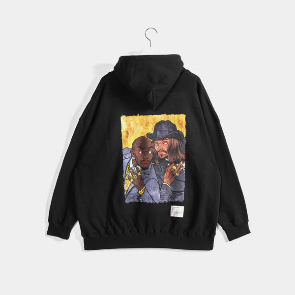 “2 Of Amerikaz Most Wanted” Sweat Parka [Black] / 2410407 