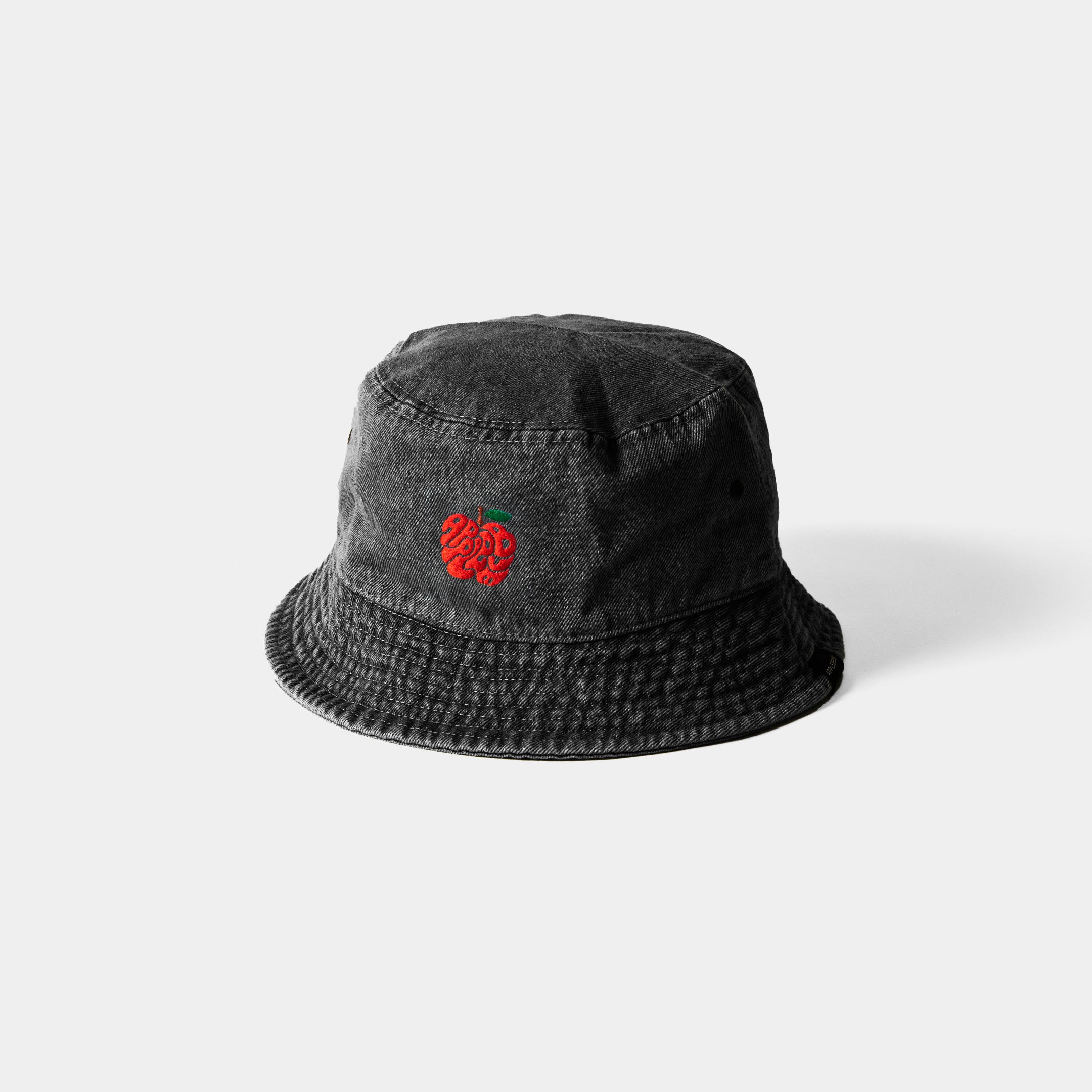 “Apple Logo" Denim Bucket Hat [Black] / 2420906