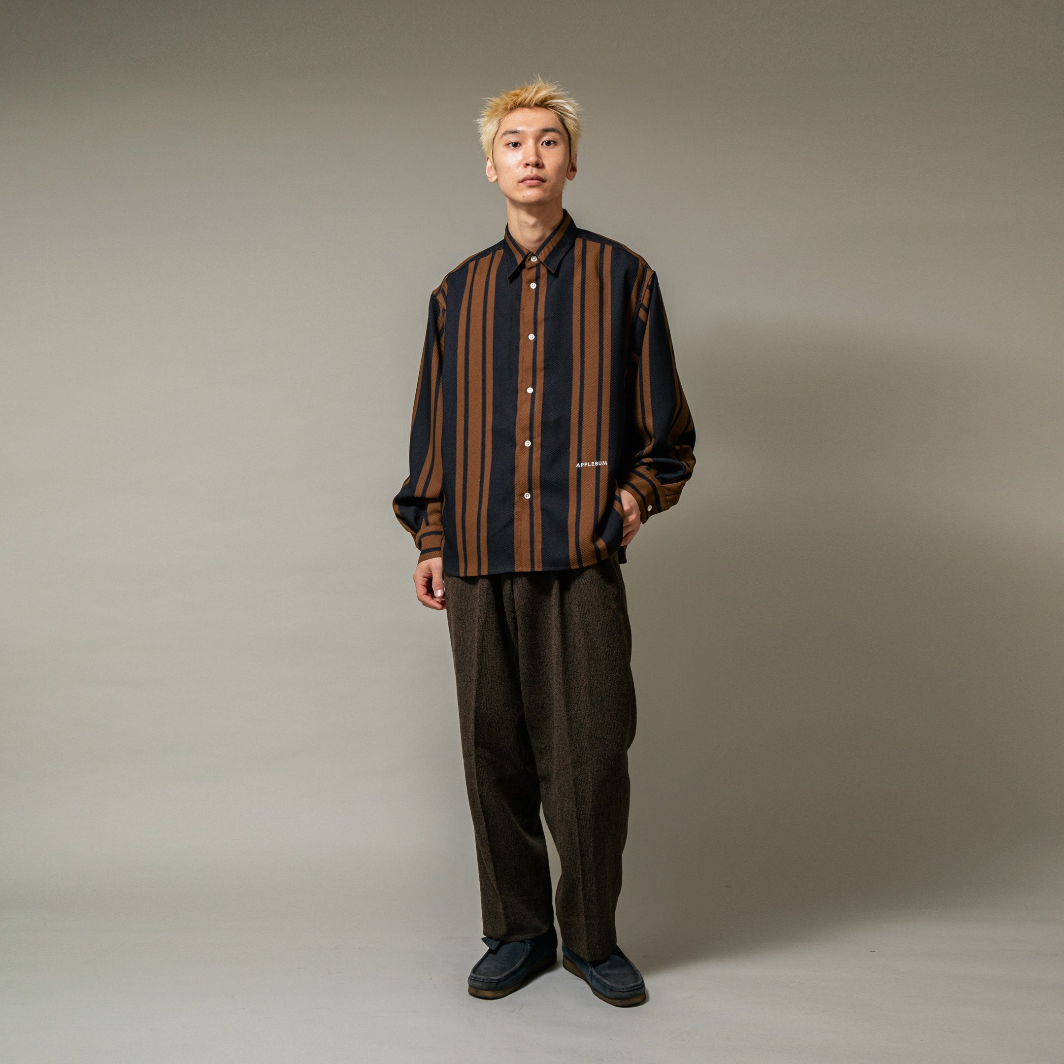 【3月発売予定】Wooly Twill Stripe Oversize L/S Shirt / 2520211