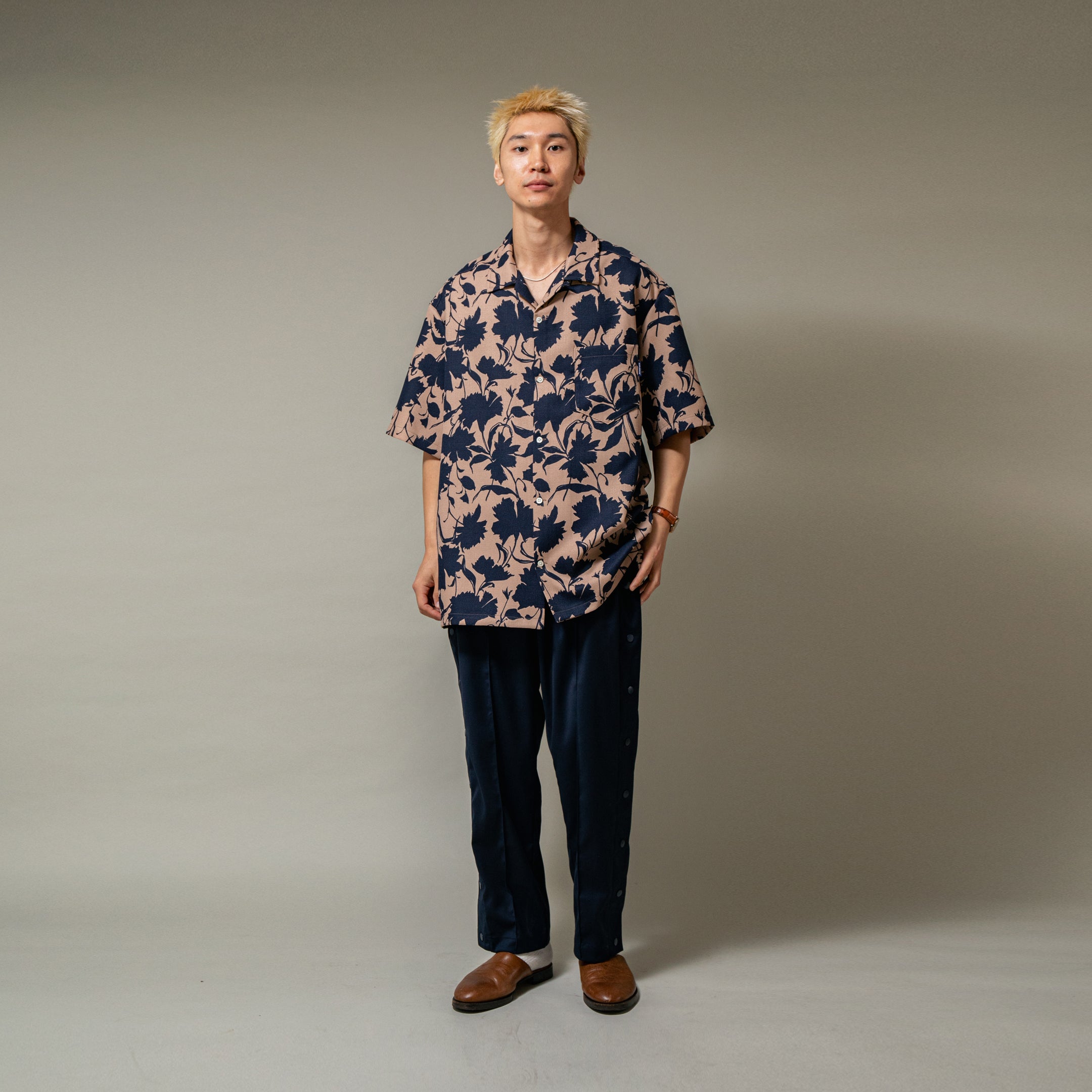 【5月発売予定】”Leaf Motif” Oversize Aloha Shirt / 2510204