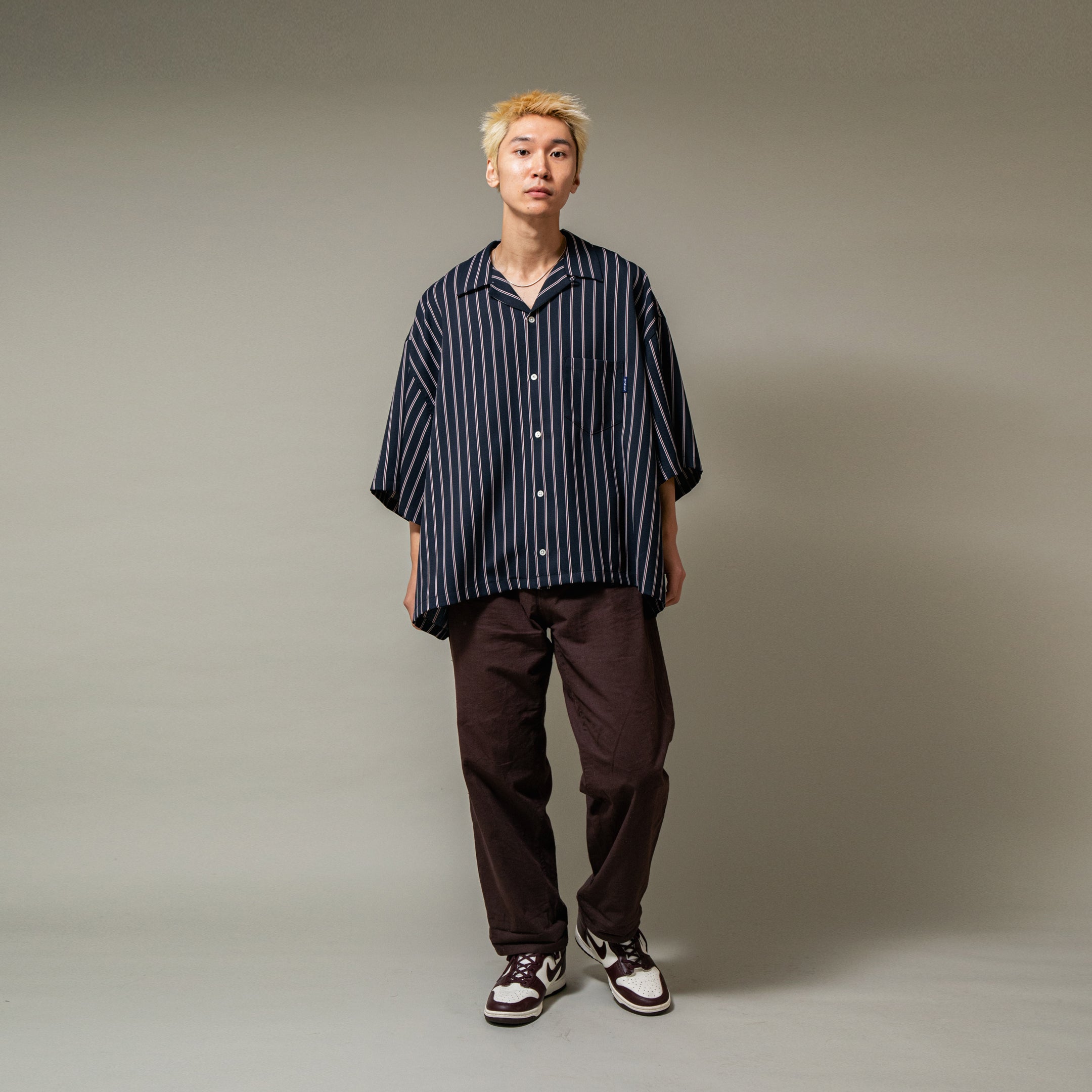 【5月発売予定】Big Sleeve Stripe Aloha Shirt / 2510205