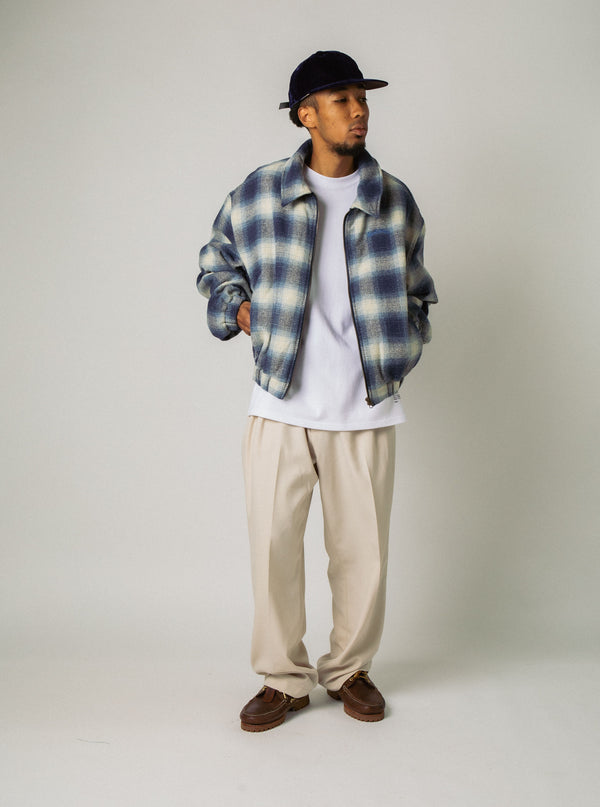 Ombre Check Jacket [Navy/White] / 2420615