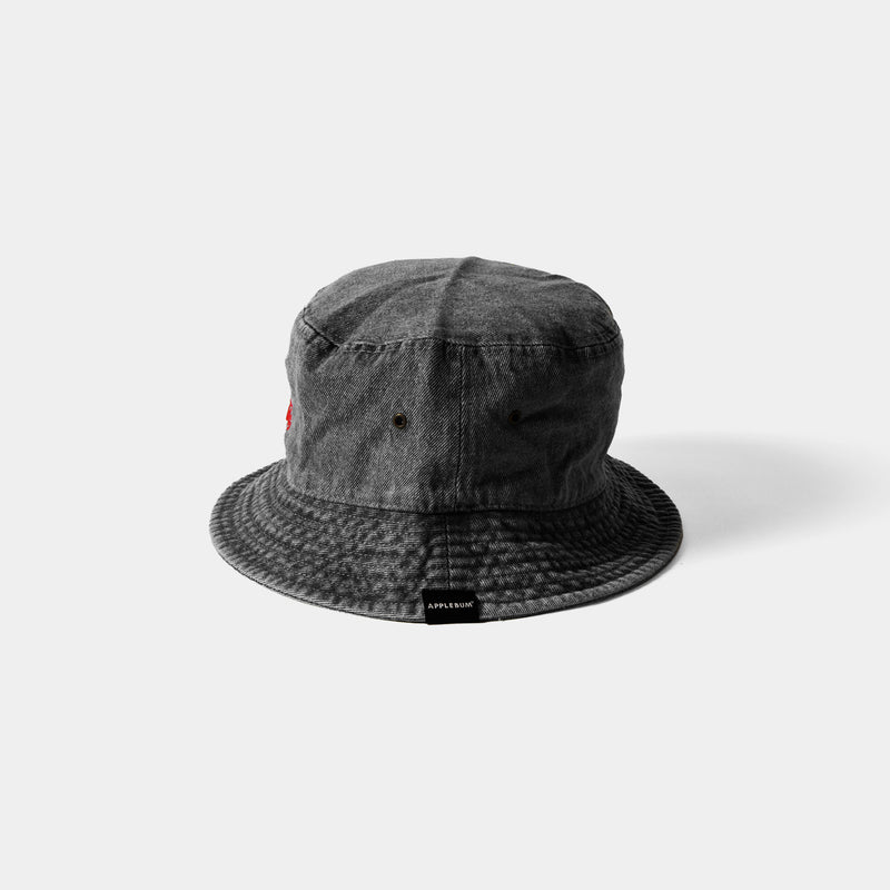 “Apple Logo" Denim Bucket Hat [Black] / 2420906