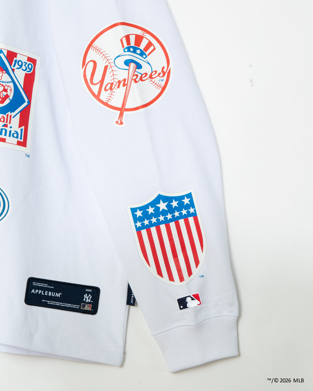 "New York Yankees" Wappen L/S T-shirt / ML2621105Y