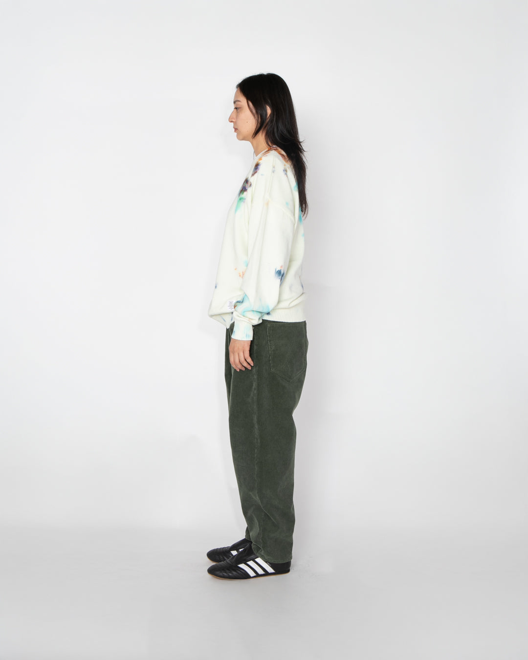 “Selena” Wide Tapered Corduroy Pants / 2620807