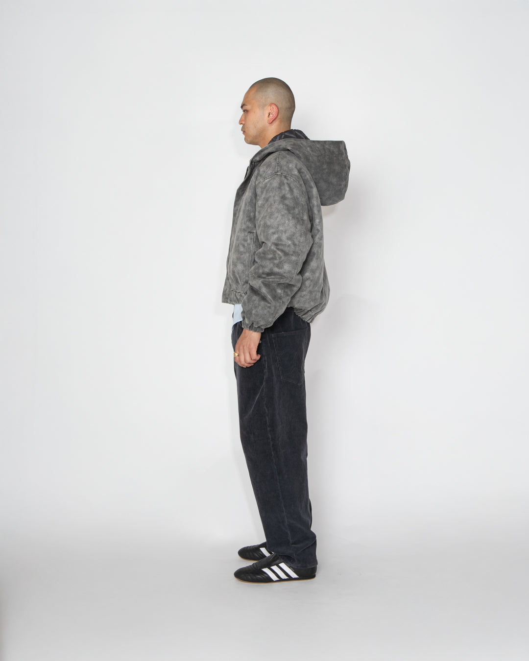 Synthetic Leather Hoodie / 2620602