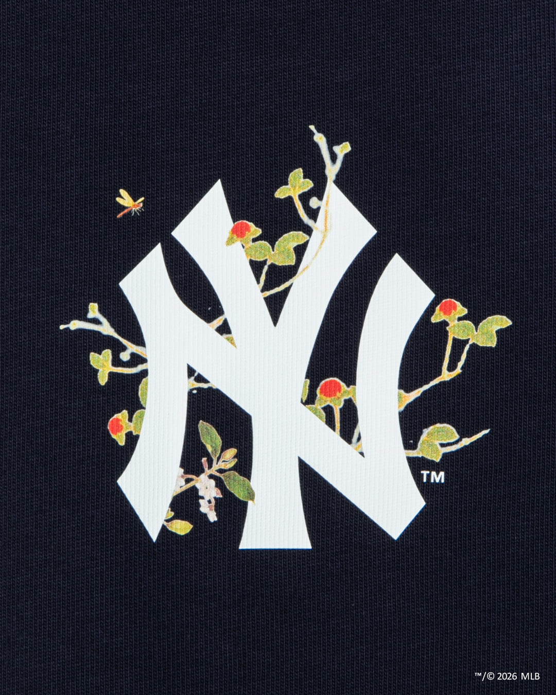“NY 양키스” 리프 로고 티셔츠 / ML2621101Y