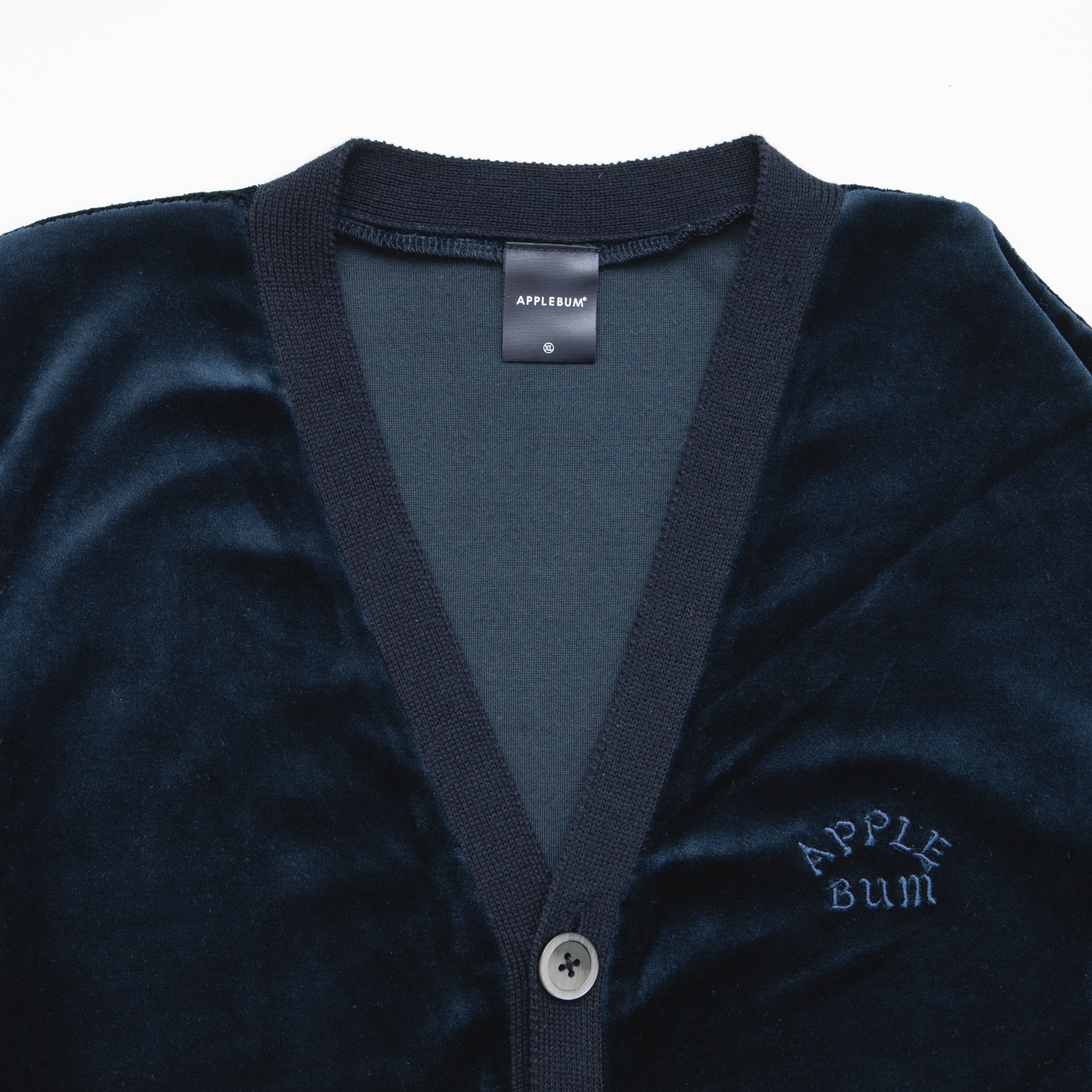 Velor Knit Cardigan [Navy] / 2420502