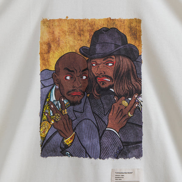 ”2 Of Amerikaz Most Wanted” T-shirt 7.4oz [Ivory] / 2411135