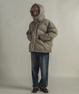 "Fat Bomber" Innercotton Hood Jacket [Khaki] / 2320612