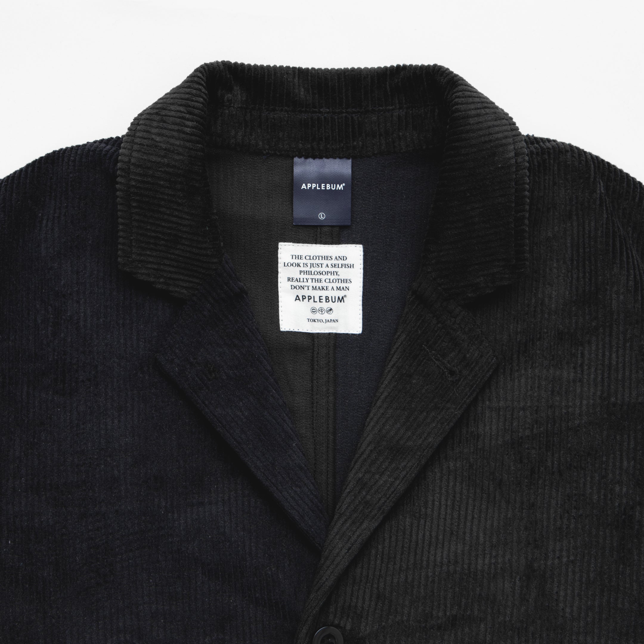 Corduroy Bi-Color Jacket [Black/Navy] / 2420622