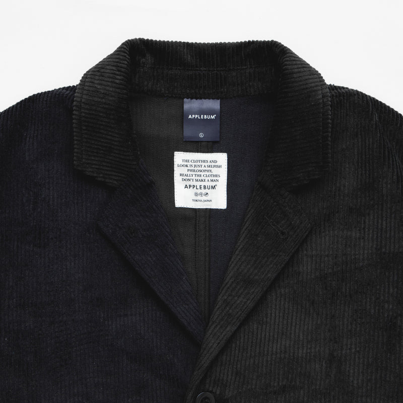 Corduroy Bi-Color Jacket [Black/Navy] / 2420622