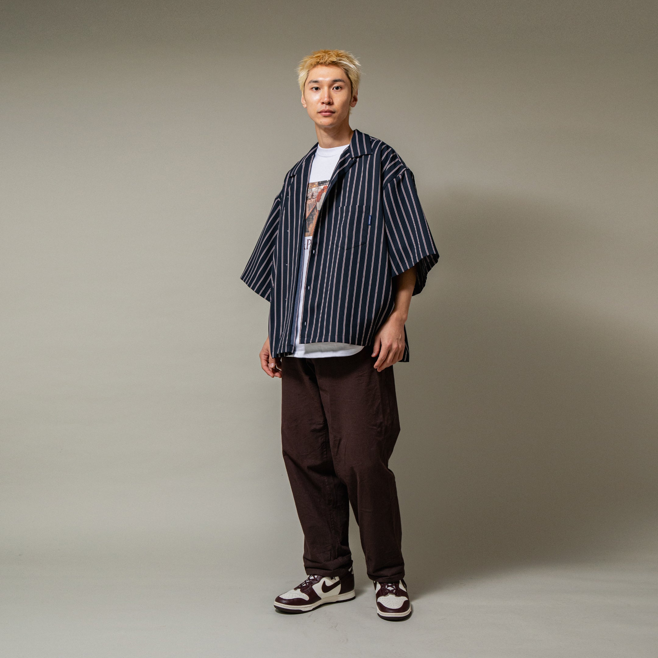 【5月発売予定】Big Sleeve Stripe Aloha Shirt / 2510205