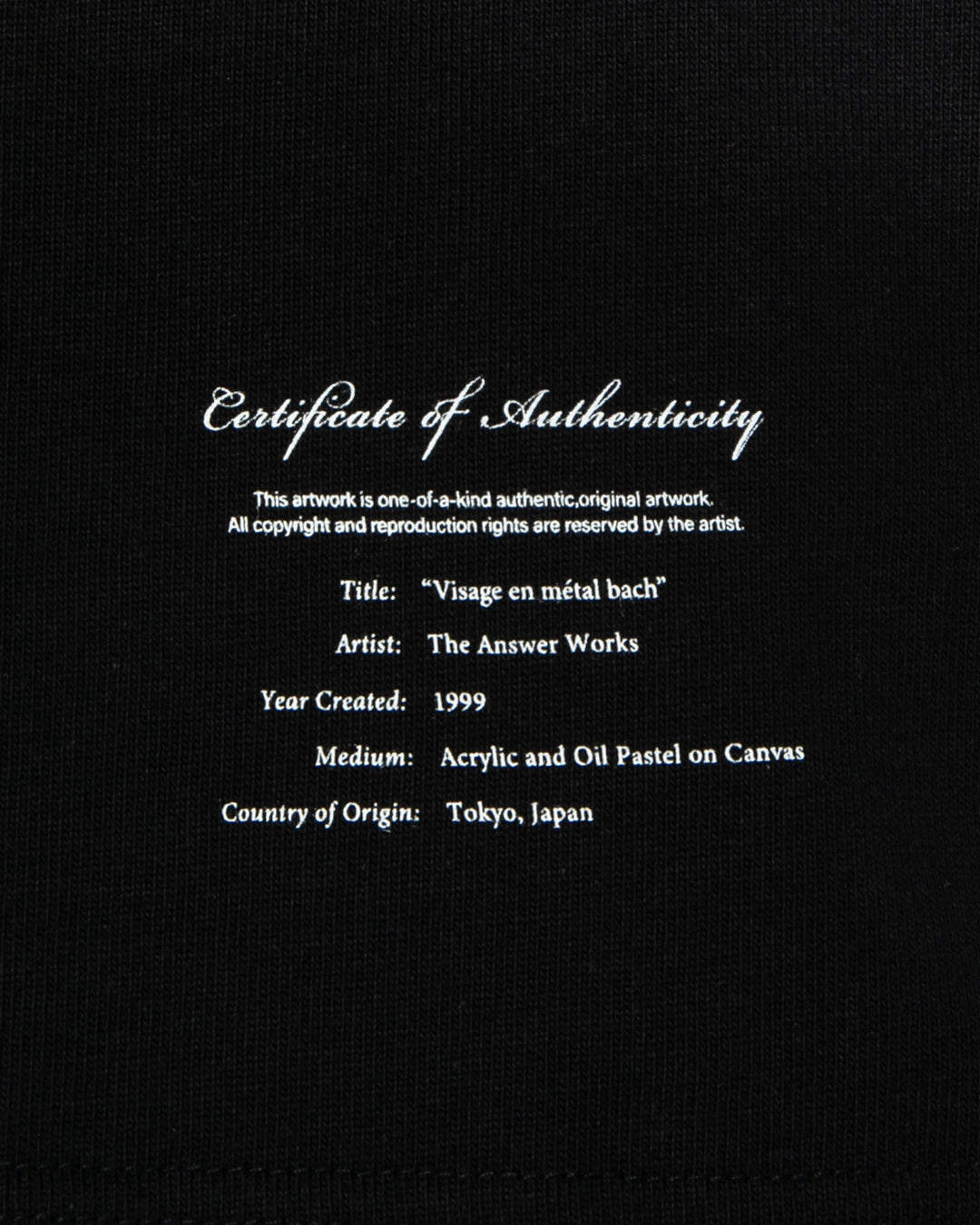 EA2621105 / "Mf Bach" T-shirt