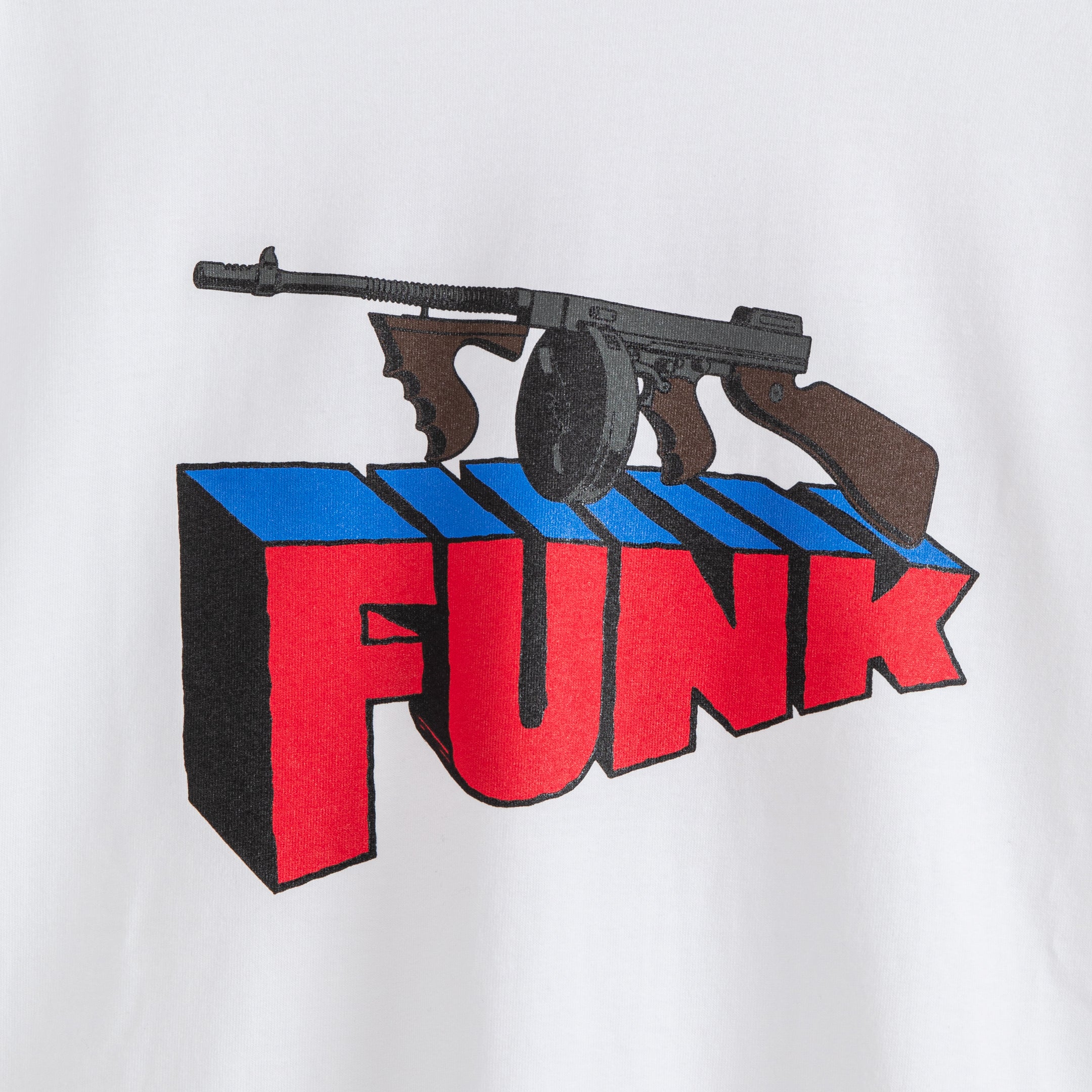 "Machine Gun Funk" L/S T-shirt [White] / 2411102