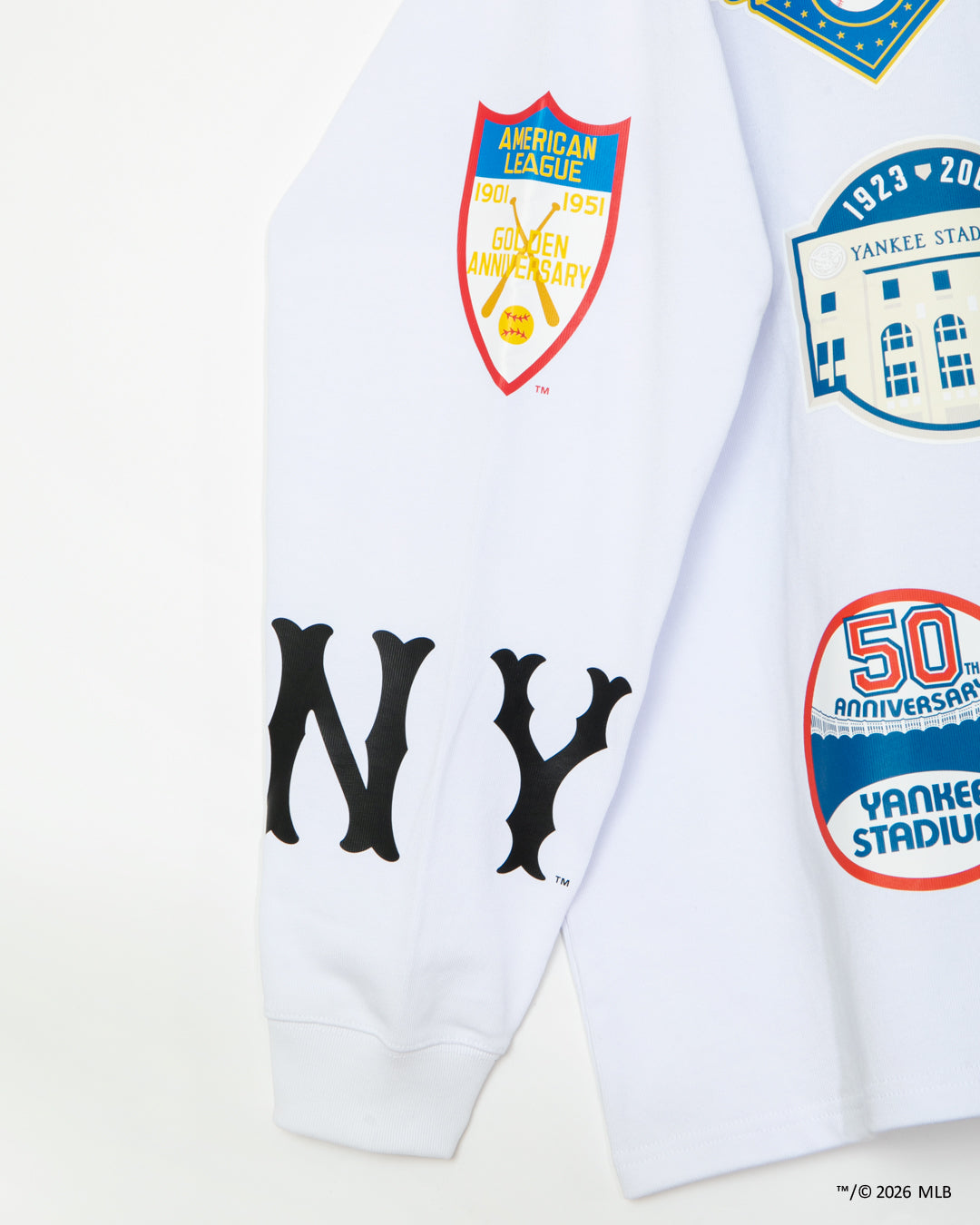 "New York Yankees" Wappen L/S T-shirt / ML2621105Y