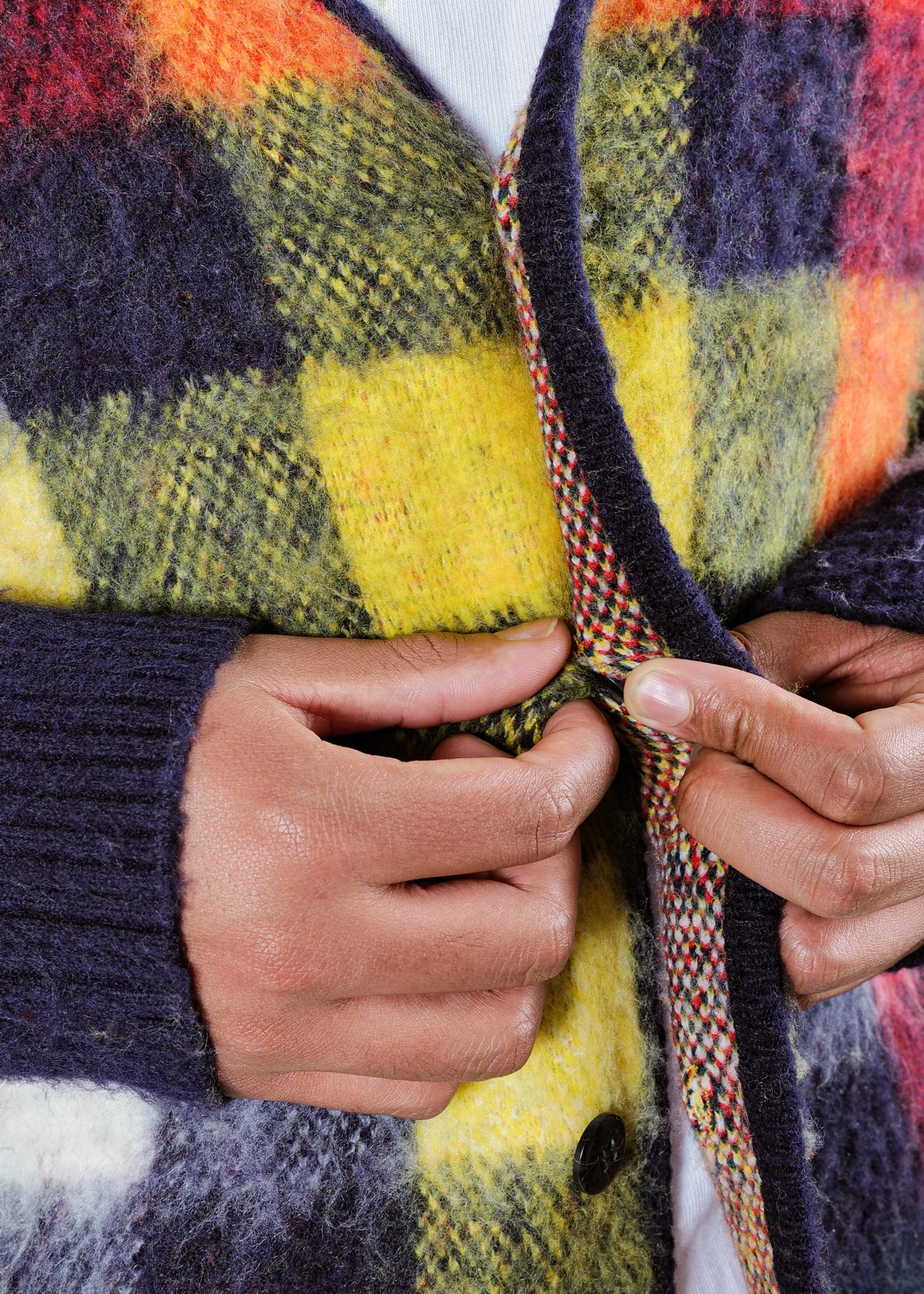 Check Knit Cardigan / 2520501