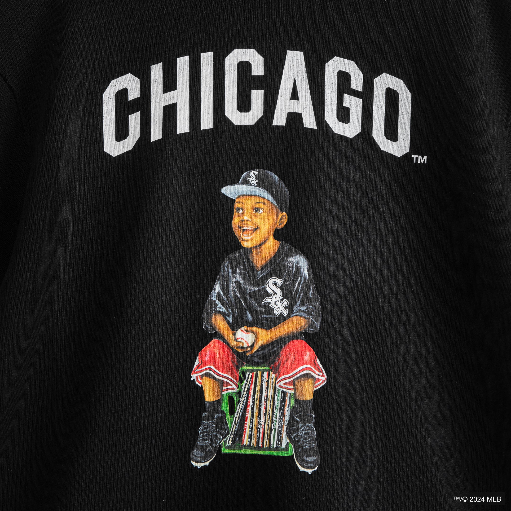 "Chicago White Sox Boy" T-shirt [Black] / ML2411101W