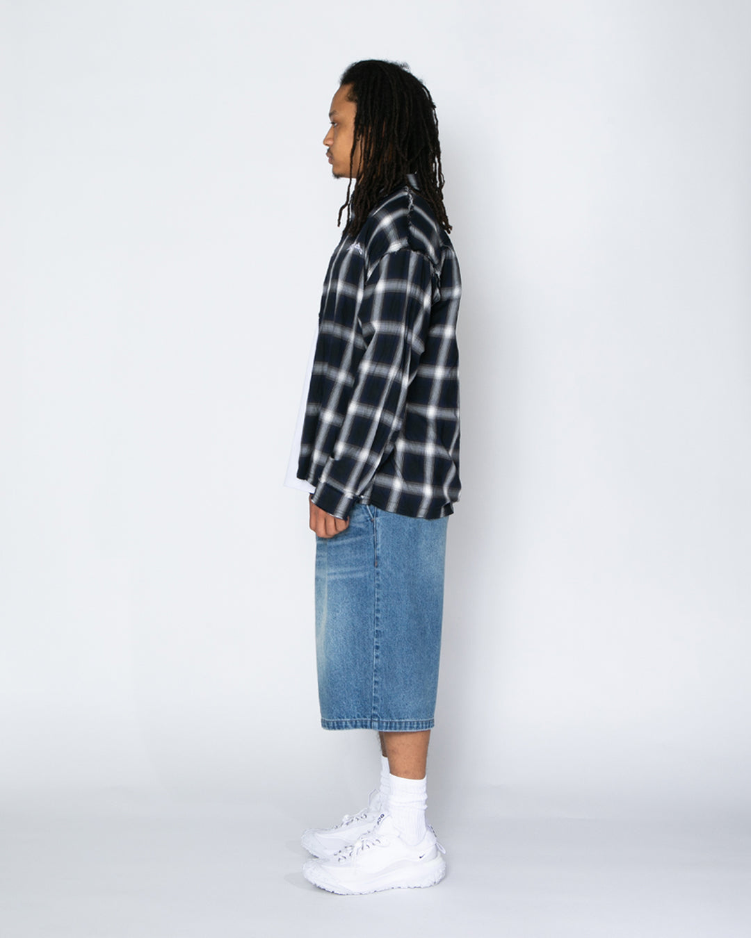 【3月販売予定】Cut Off Ombre Check Shirt / 2610202
