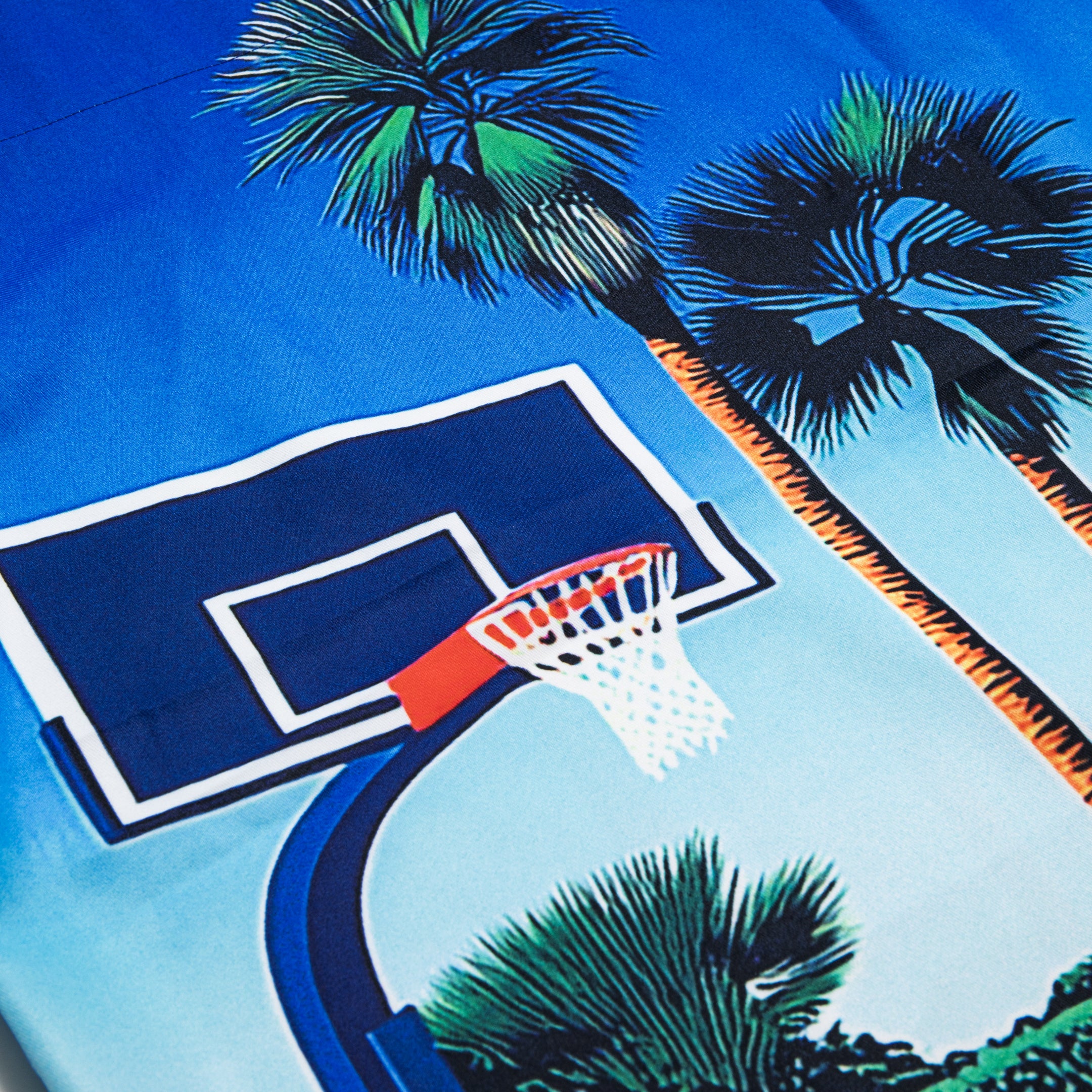 【6月発売予定】”Palm Basketball Court” Aloha Shirt / 2510206