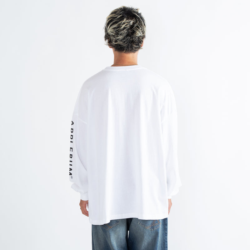 "Sh*t's Real" Big L/S T-shirt [White] / EA2321103