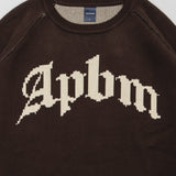 "APBM" Knit Sweater [Brown] / 2420503