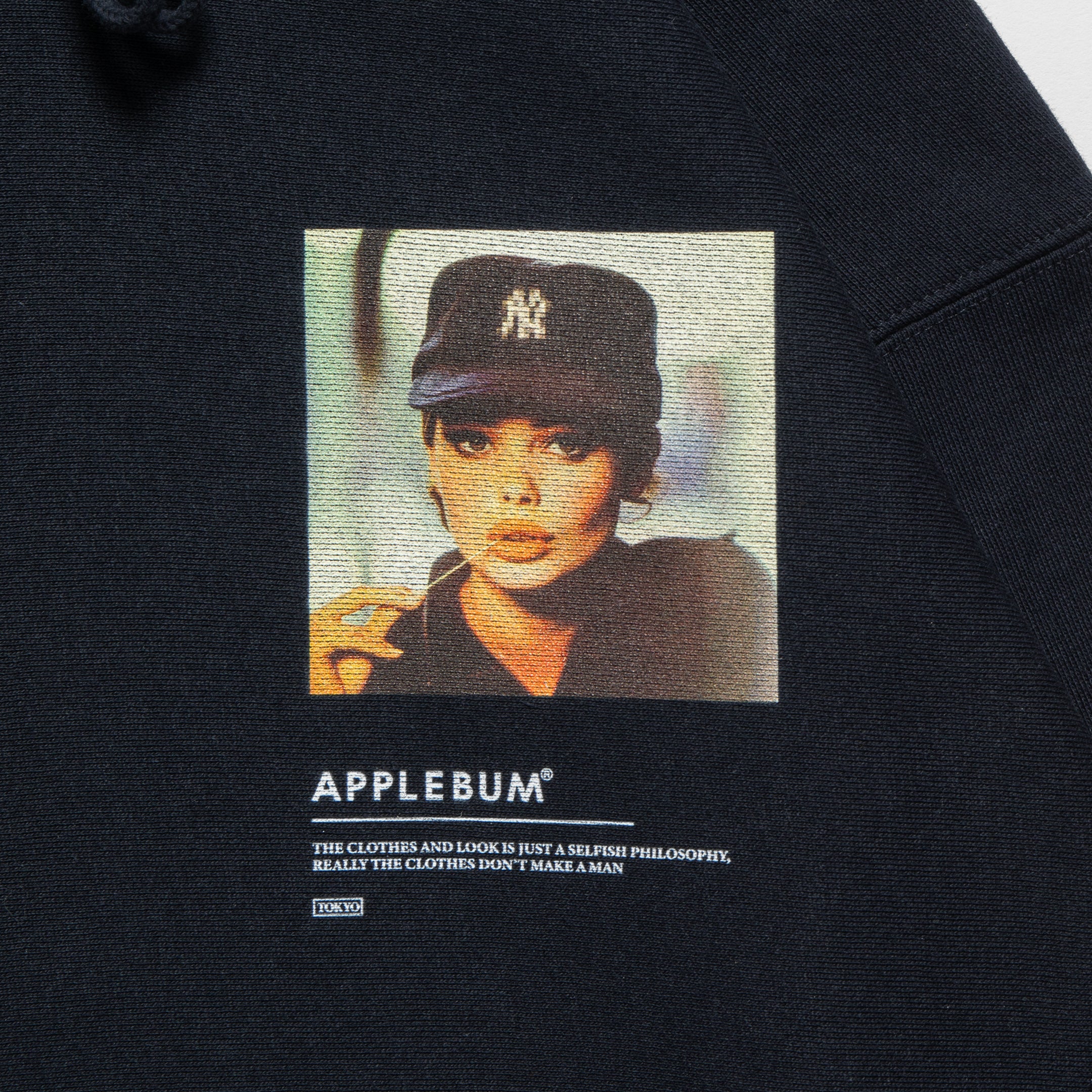 "Toothpick Girl" Sweat Parka [Navy] / EA2420408