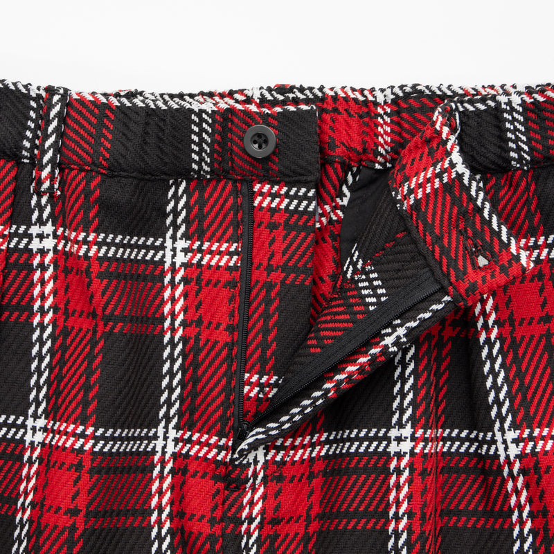 Double Layered Check Wide Pants / 2420801