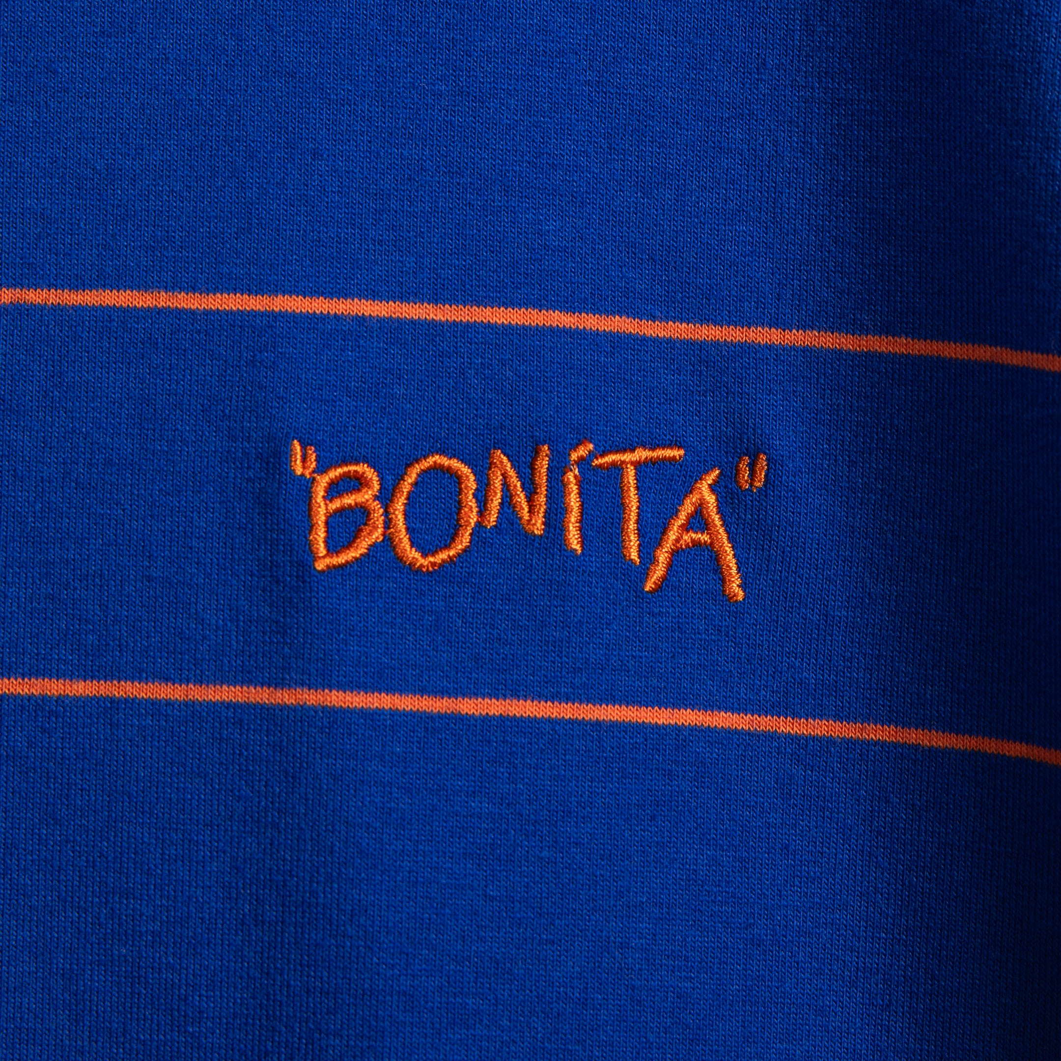 "Bonita" Border T-shirt [Blue] / 2411104