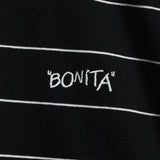 "Bonita" Border T-shirt [Black] / 2411104