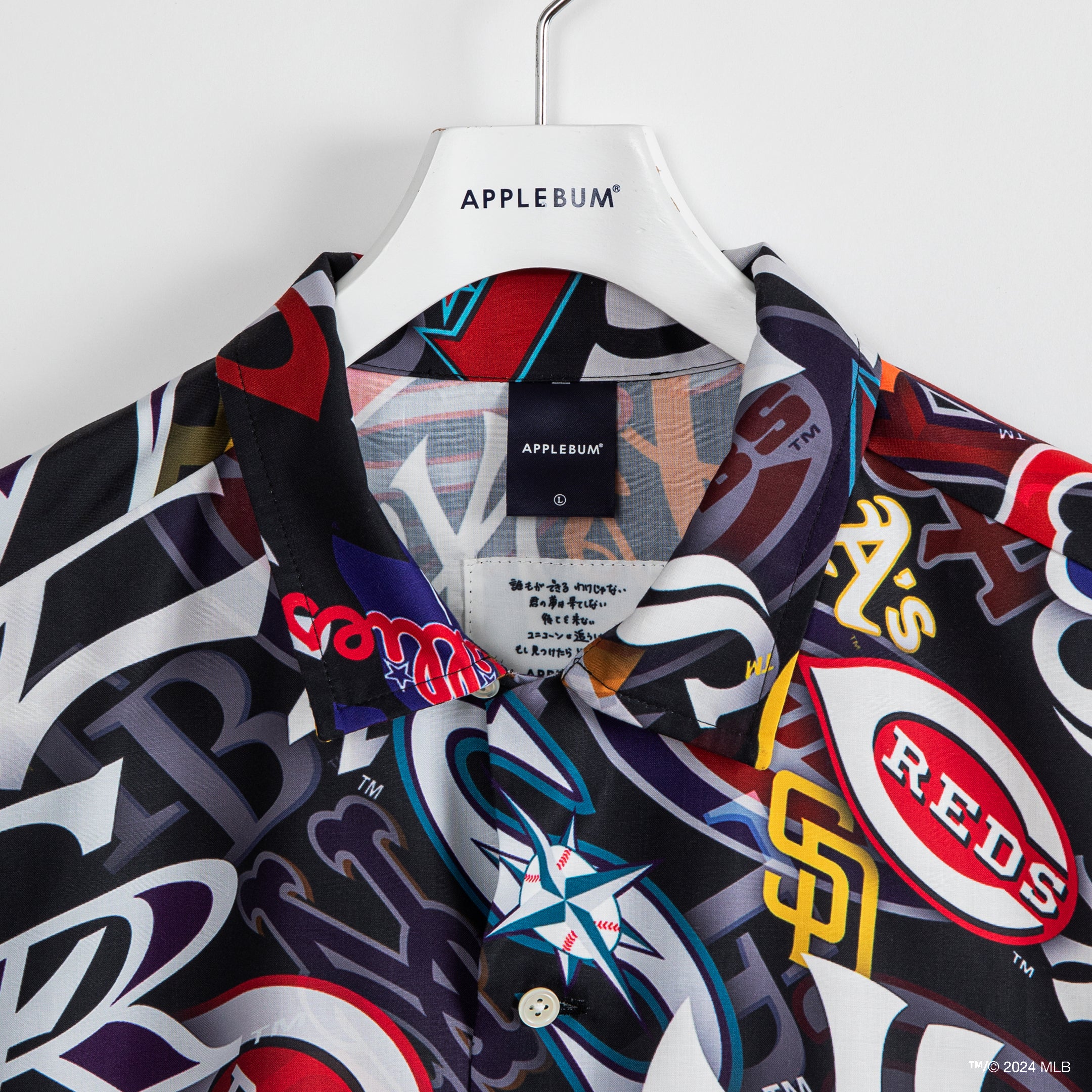 “Team Logo Pattern” S/S Aloha Shirt / ML2411201