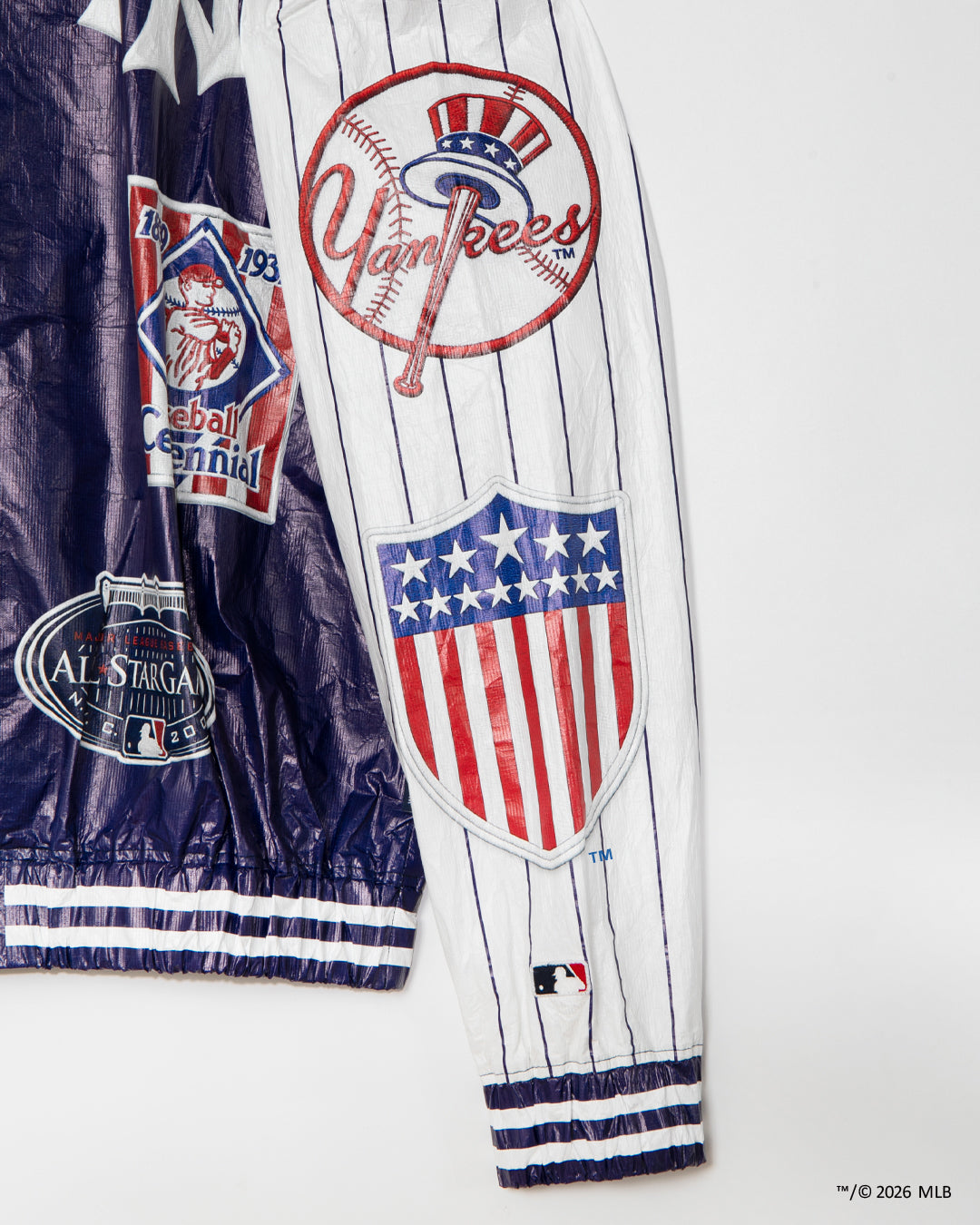 "NY Yankees" Tyvek Stadium Jacket / ML2620601Y