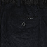 Corduroy Bi-Color Pants [Black/Navy] / 2420805