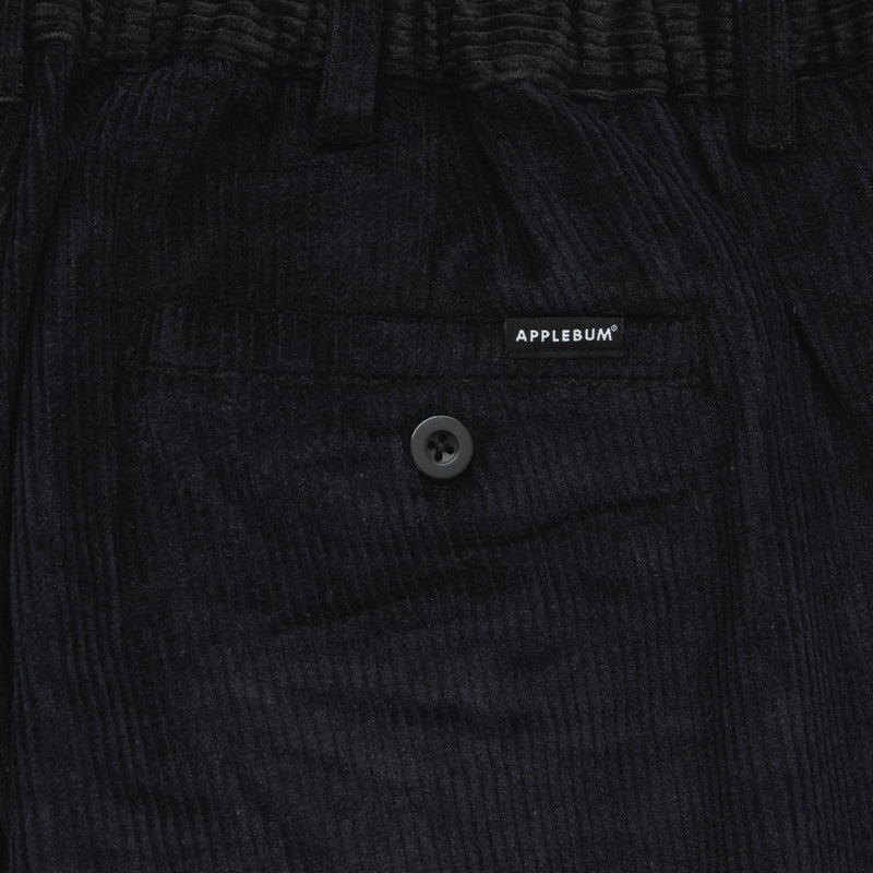 Corduroy Bi-Color Pants [Black/Navy] / 2420805