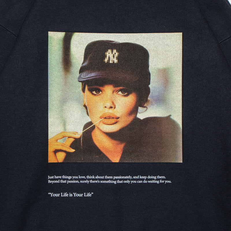 "Toothpick Girl" Sweat Parka [Navy] / EA2420408